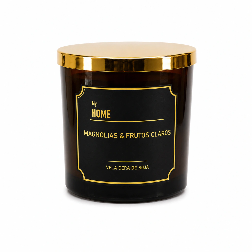 Vela Aromática De Cera De Soja - Magnolias & Frutos Claros