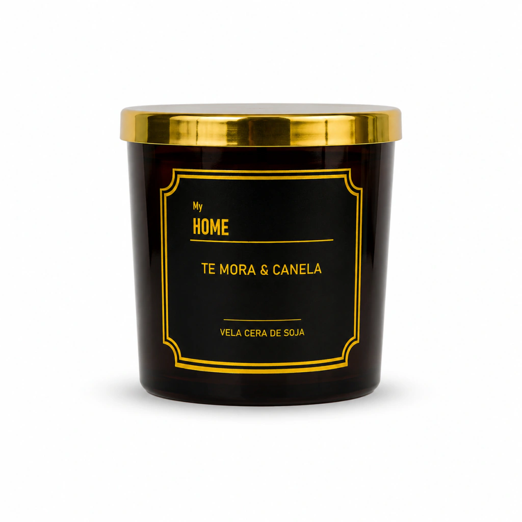 Vela Aromática De Cera De Soja - Te Mora & Canela